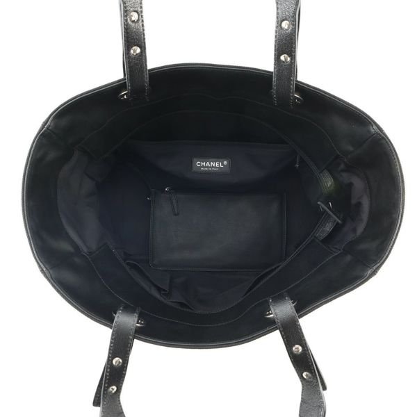 シャネル トートバッグ マトラッセ ココマーク パリビアリッツGM ラージ A34210 CHANEL ポーチ付き 黒