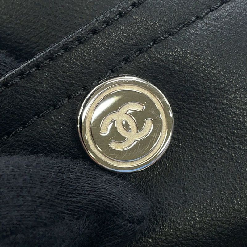 シャネル トートバッグ マトラッセ ココマーク パリビアリッツGM ラージ A34210 CHANEL ポーチ付き 黒