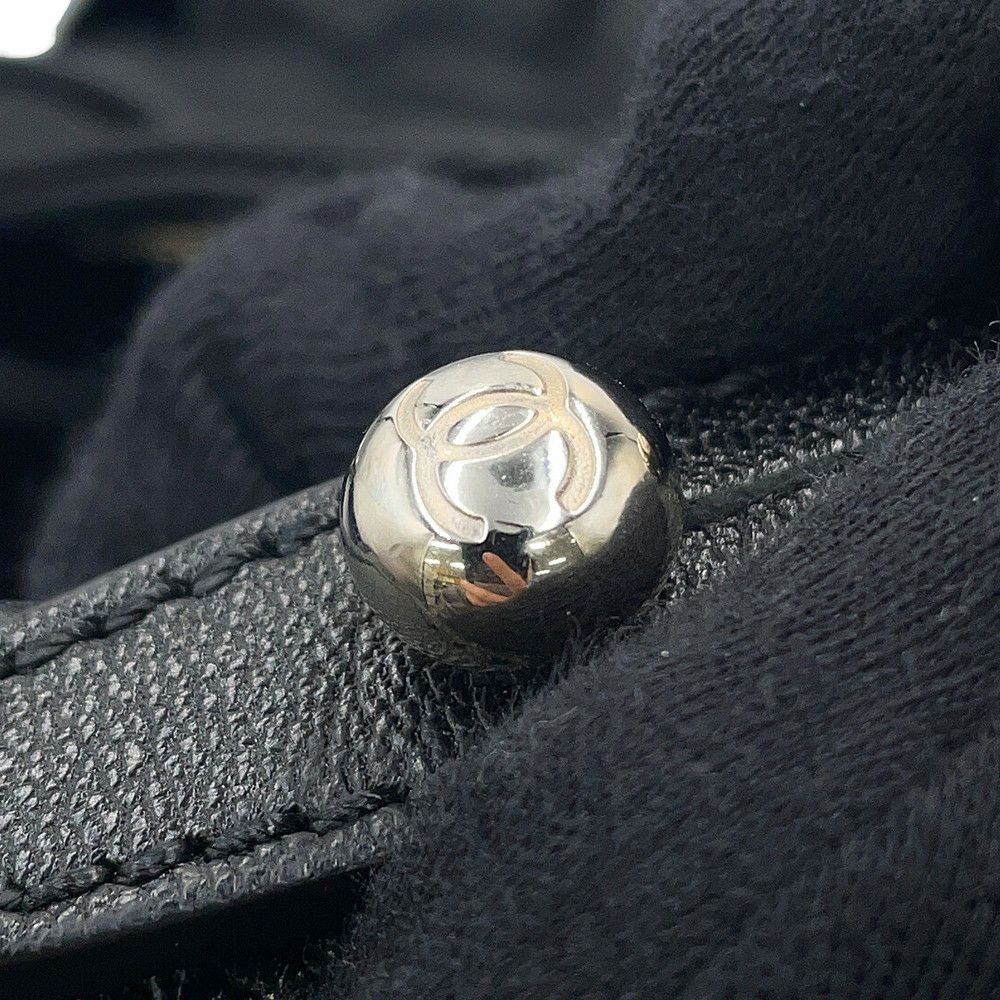 シャネル トートバッグ マトラッセ ココマーク パリビアリッツGM ラージ A34210 CHANEL ポーチ付き 黒