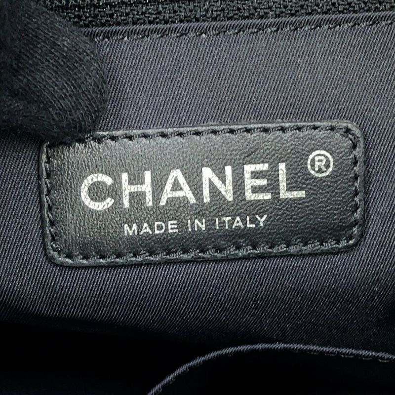 シャネル トートバッグ マトラッセ ココマーク パリビアリッツGM ラージ A34210 CHANEL ポーチ付き 黒