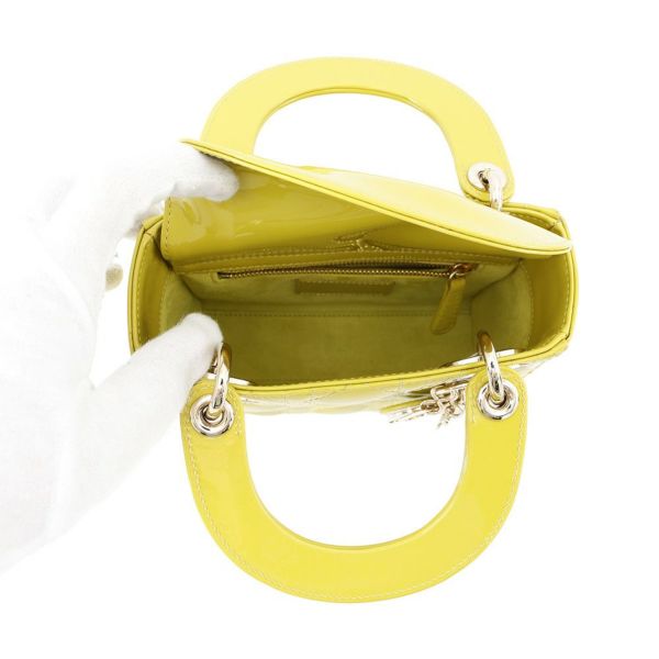 クリスチャン・ディオール ハンドバッグ レディディオール カナージュ ミニ パテント M0505OWCB 2way