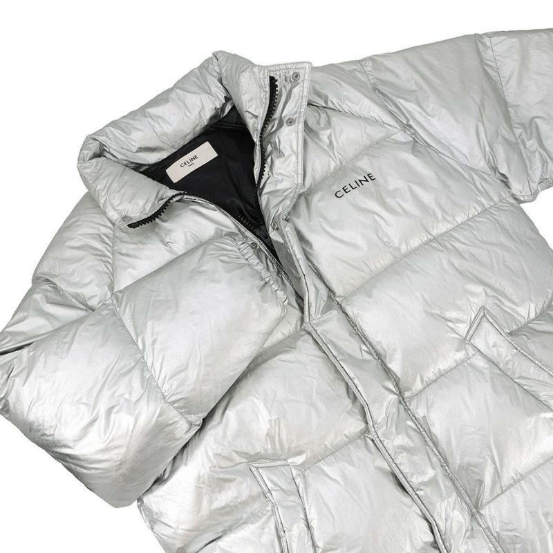 セリーヌ ダウンジャケット バックロゴ Parka in Nylon ナイロン メンズサイズ44 2W430819L CELINE アウター