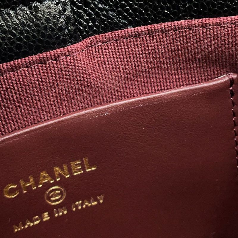 シャネル チェーンショルダーバッグ マトラッセ ココマーク タイムレスクラシックライン チェーンクラッチ キャビアスキン AP4423 黒