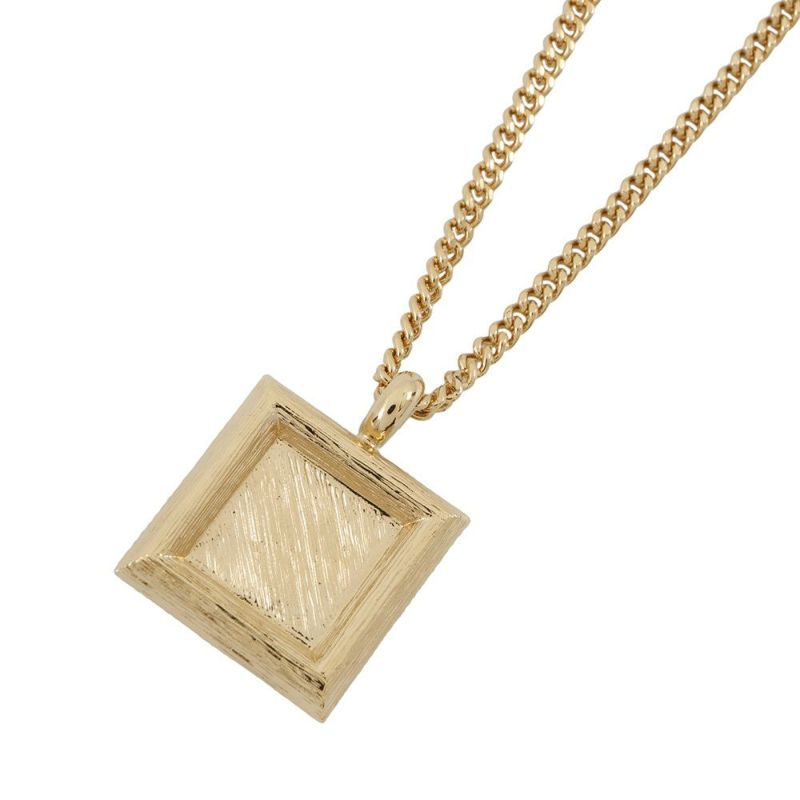 シャネル ネックレス ココマーク ラインストーン スクエア B24  S CHANEL アクセサリー