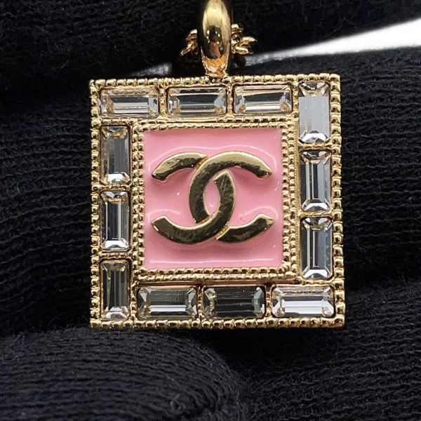 シャネル ネックレス ココマーク ラインストーン スクエア B24  S CHANEL アクセサリー