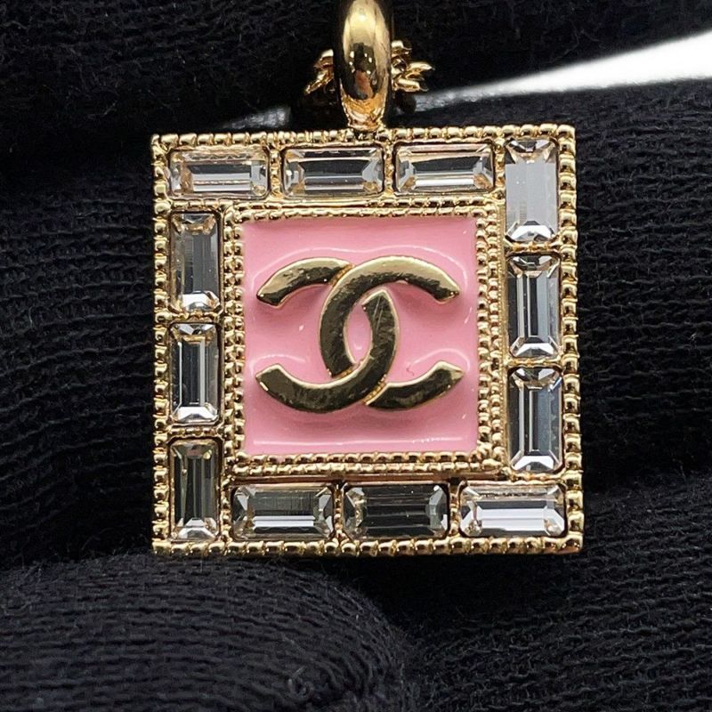 シャネル ネックレス ココマーク ラインストーン スクエア B24  S CHANEL アクセサリー