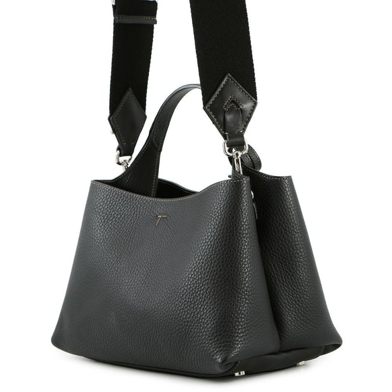 トッズ ハンドバッグ ロンハーマンコラボ マイクロバッグ レザー 4011100175 TOD'S 2way 黒