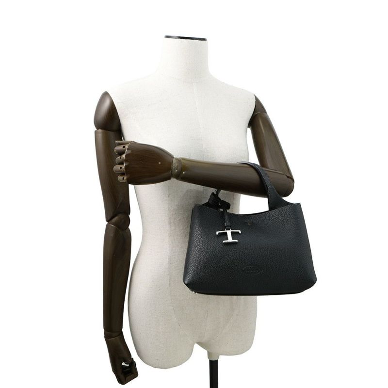 トッズ ハンドバッグ ロンハーマンコラボ マイクロバッグ レザー 4011100175 TOD'S 2way 黒