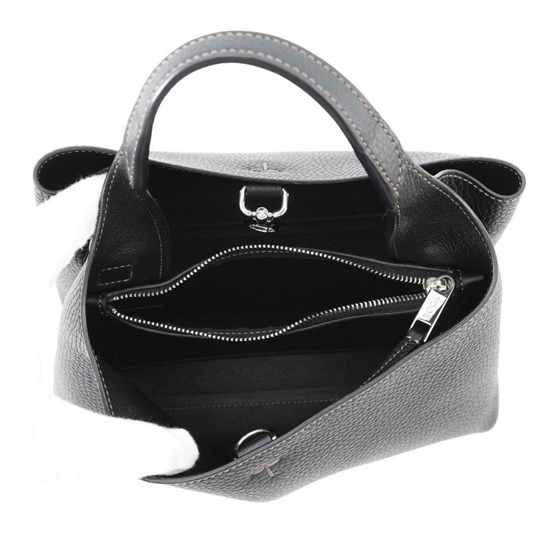 トッズ ハンドバッグ ロンハーマンコラボ マイクロバッグ レザー 4011100175 TOD'S 2way 黒