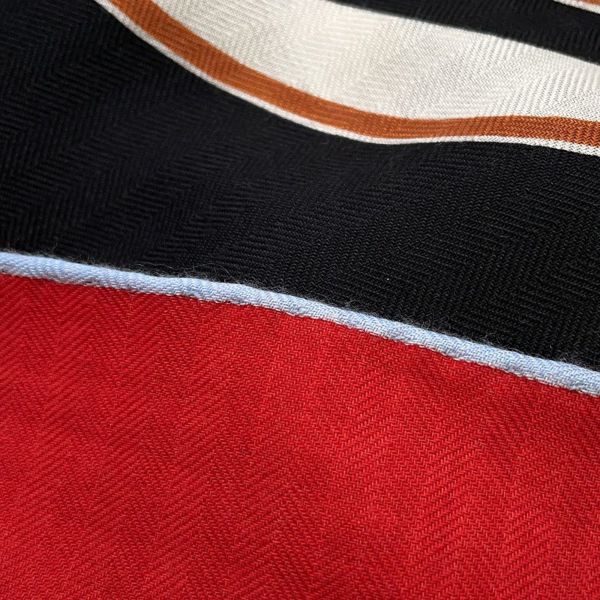 エルメス ストール カレ140 カレジェアン ブリッド・ドゥ・ガラ・アップリケ ピケ 2023春夏