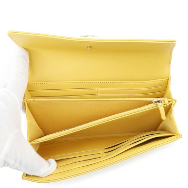 シャネル 長財布 ボーイシャネル マトラッセ ココマーク ラムスキン A80286 CHANEL 財布