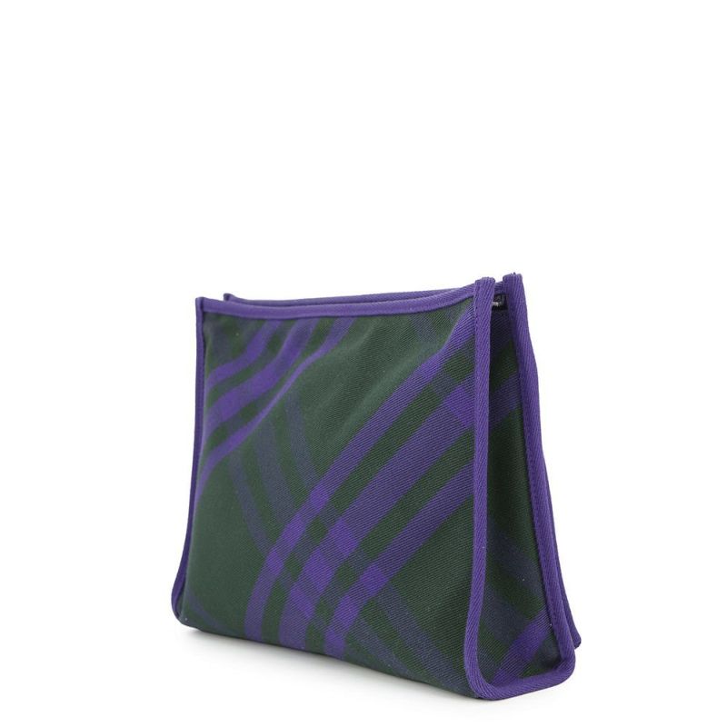 バーバリー クラッチバッグ チェックパターン キャンバス 8074939 BURBERRY