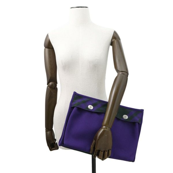 バーバリー クラッチバッグ チェックパターン キャンバス 8074939 BURBERRY