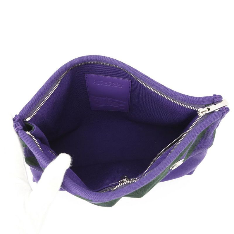 バーバリー クラッチバッグ チェックパターン キャンバス 8074939 BURBERRY