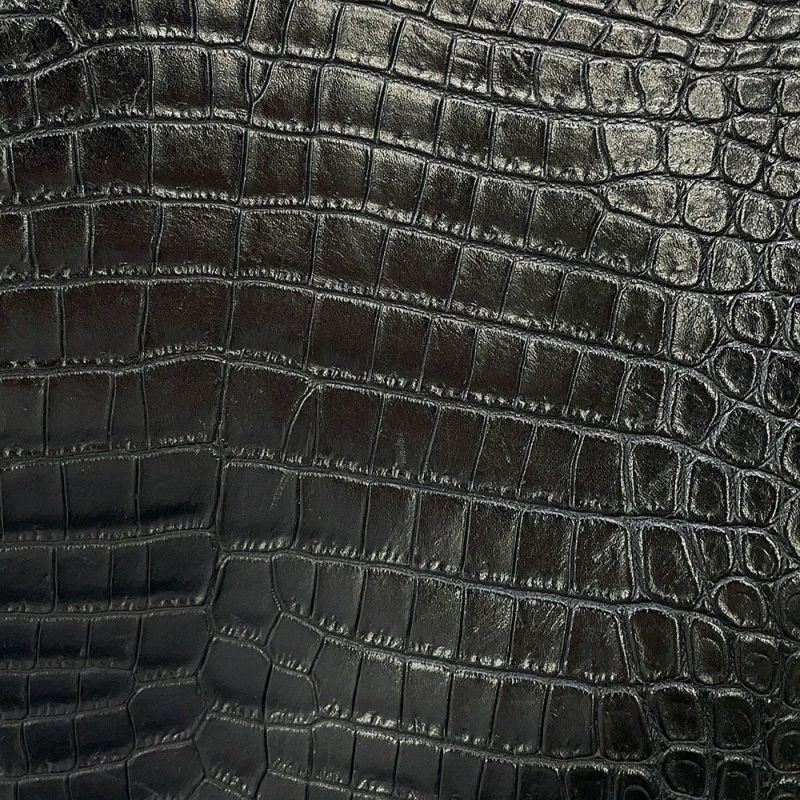 サンローランパリ クラッチバッグ クロコ型押しレザー 378261 SAINT LAURENT PARIS 黒