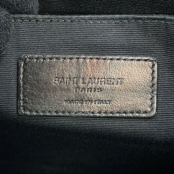 サンローランパリ クラッチバッグ クロコ型押しレザー 378261 SAINT LAURENT PARIS 黒