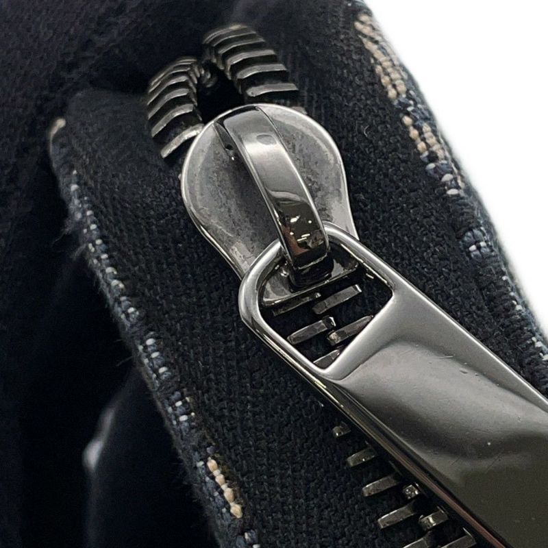 クリスチャン・ディオール 長財布 オブリーク ラウンドファスナー ロングウォレット キャンバス Christian Dior 財布