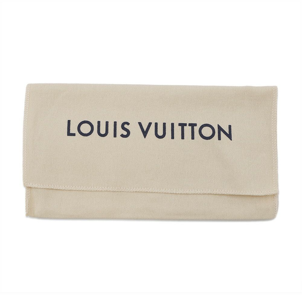 ルイヴィトン 長財布 モノグラム・キャンバス タイガ ポルトフォイユ・ブラザ NM M30889 LOUIS VUITTON メンズ 白 イニシャル入り
