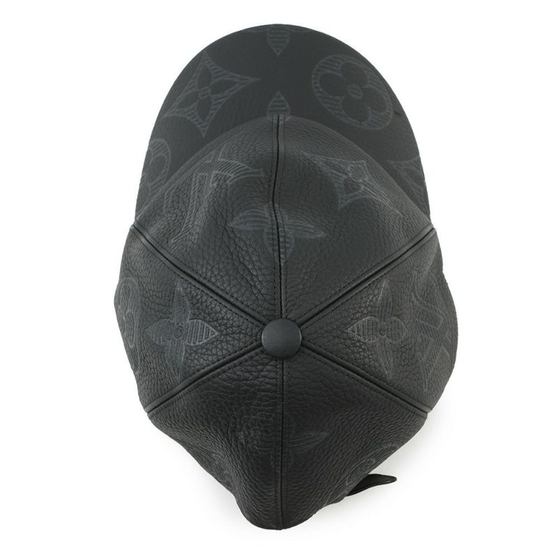 ルイヴィトン キャップ モノグラム・シャドウ サイズ58 MP2880 LOUIS VUITTON 帽子 黒