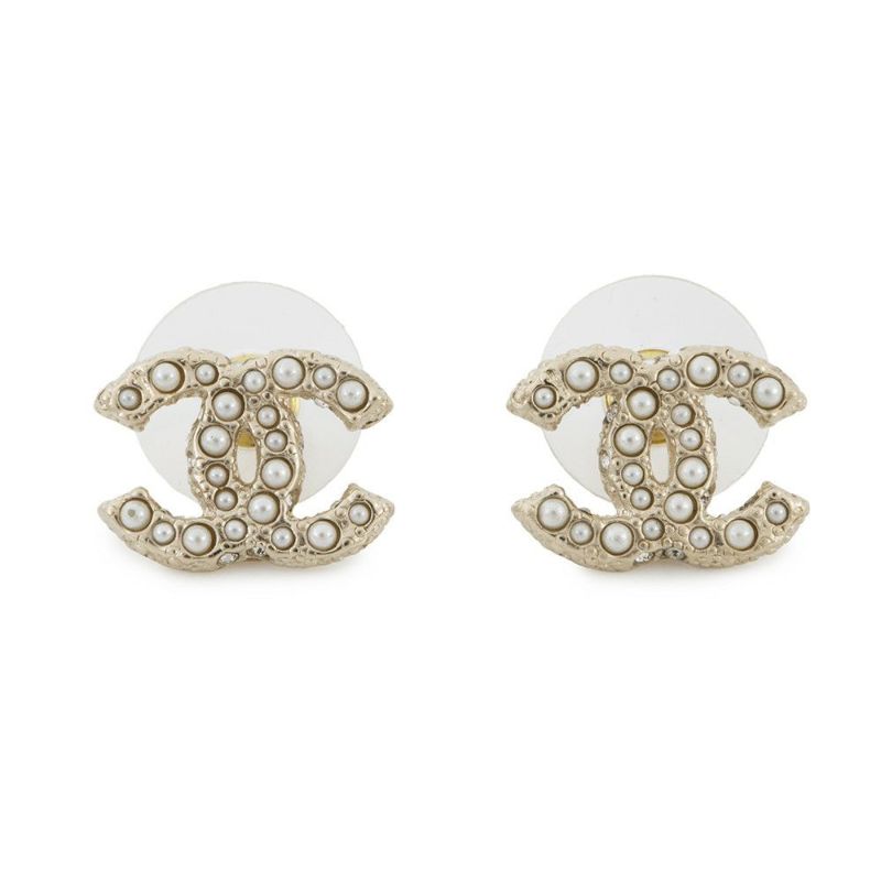 シャネル ピアス ココマーク フェイクパール ラインストーン A25 V A64766 CHANEL アクセサリー