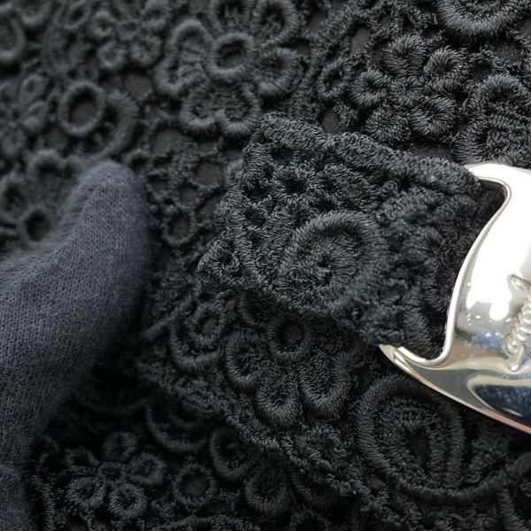 サルヴァトーレ・フェラガモ ショルダーバッグ ヴァラリボン フラワー 21D064 Ferragamo 黒