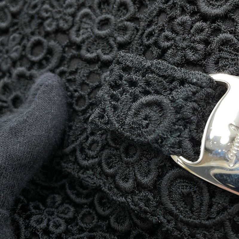 サルヴァトーレ・フェラガモ ショルダーバッグ ヴァラリボン フラワー 21D064 Ferragamo 黒