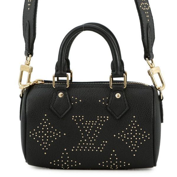 ルイヴィトン ハンドバッグ モノグラム・アンプラント ナノ・スピーディ M46745 ヴィトン バッグ 2way ショルダーバッグ ブラック 黒