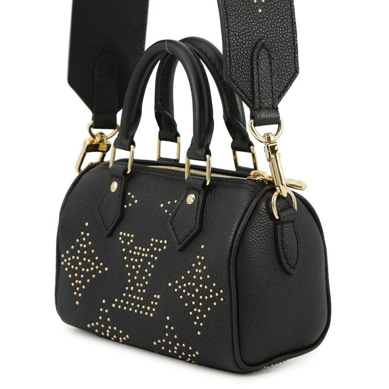 ルイヴィトン ハンドバッグ モノグラム・アンプラント ナノ・スピーディ M46745 ヴィトン バッグ 2way ショルダーバッグ ブラック 黒