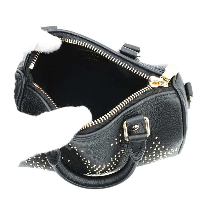 ルイヴィトン ハンドバッグ モノグラム・アンプラント ナノ・スピーディ M46745 ヴィトン バッグ 2way ショルダーバッグ ブラック 黒