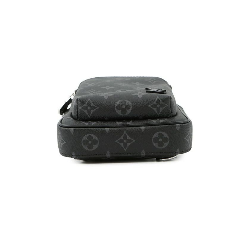 ルイヴィトン ボディバッグ モノグラム・エクリプス アヴェニュー・スリングバッグPM M47137 ブラック 黒 メンズ