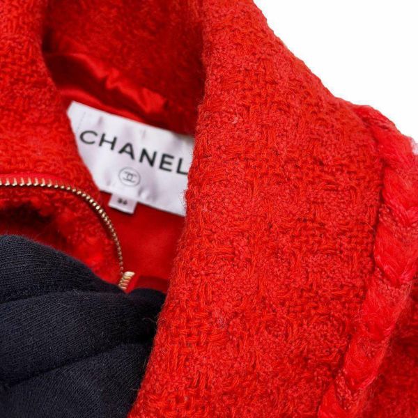 シャネル ジャケット ツイード ジップアップ ウール レディースサイズ36 P62366 CHANEL アパレル