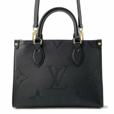 ルイヴィトン トートバッグ モノグラム・アンプラント オンザゴーGM M44925 LOUIS VUITTON 2wayショルダーバッグ 黒 ブラック  安心保証 | 中古・新品ブランド販売ギャラリーレア公式通販