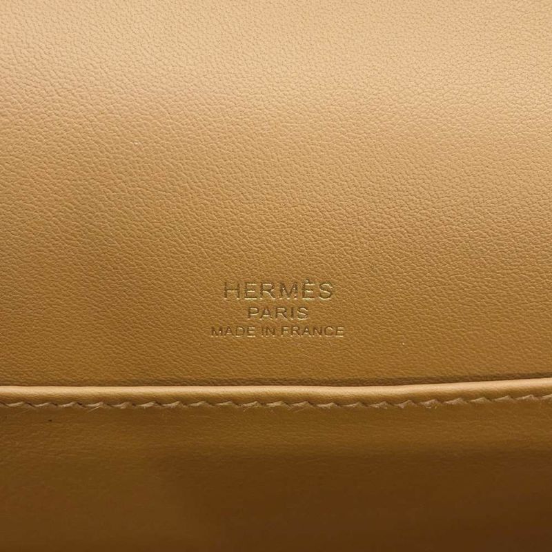 エルメス ショルダーバッグ ゲタ ビスキュイ/ゴールド金具 シェブルミゾル U刻印 HERMES シェーブル