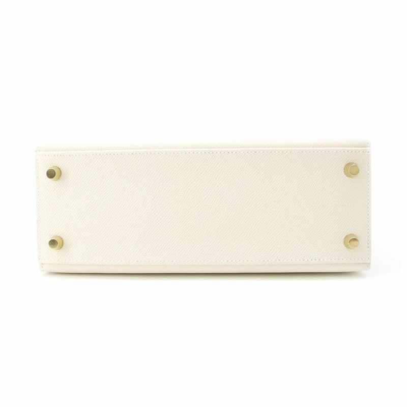 エルメス ハンドバッグ ケリー25 外縫い クレ/ゴールド金具 エプソン W刻印 2wayショルダー