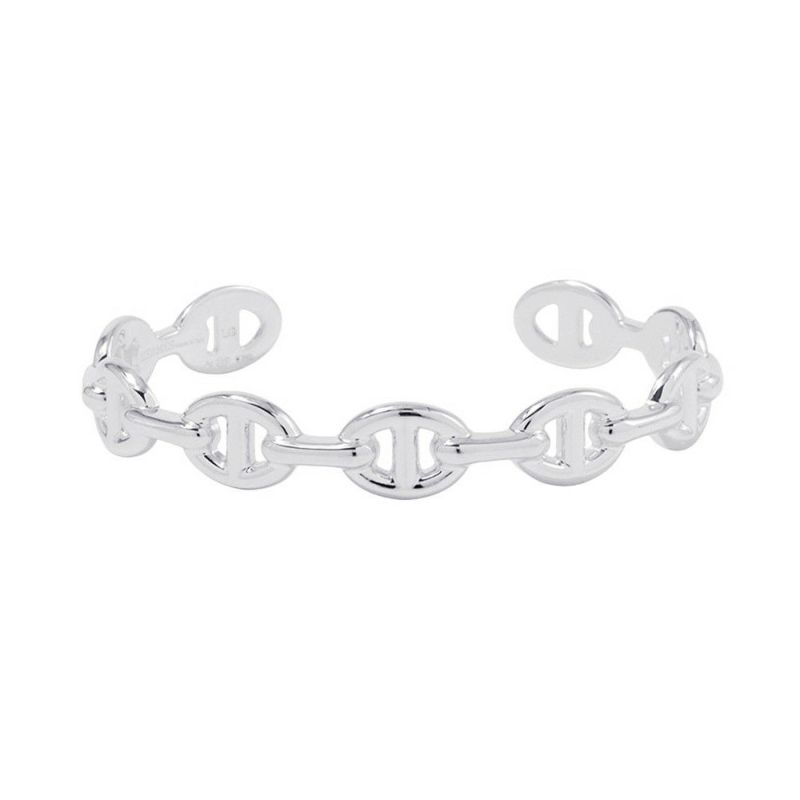 エルメス ブレスレット シェーヌダンクル アンシェネ バングル SV925シルバー サイズLG HERMES バングル