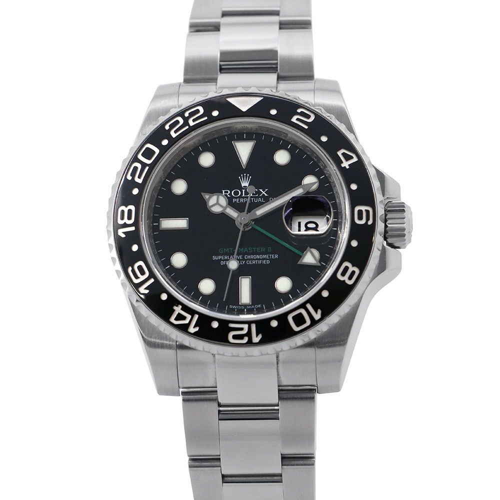 ロレックス GMTマスター2 デイト M番 116710LN ROLEX 腕時計 黒文字盤