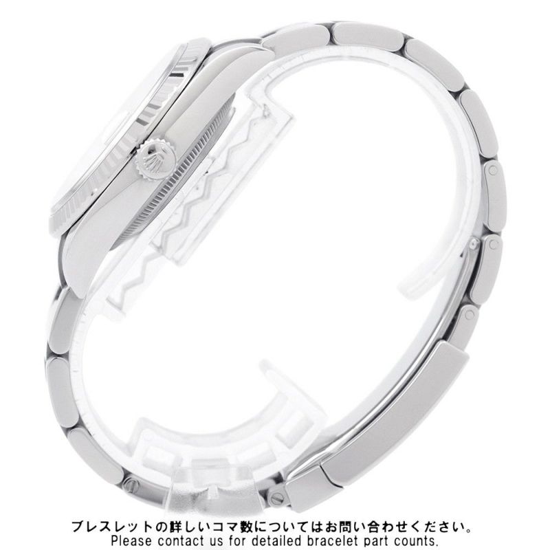 ロレックス デイトジャスト36 SS/K18WG ランダムシリアル ルーレット 126234 ROLEX 腕時計 ホワイト文字盤 ローマン