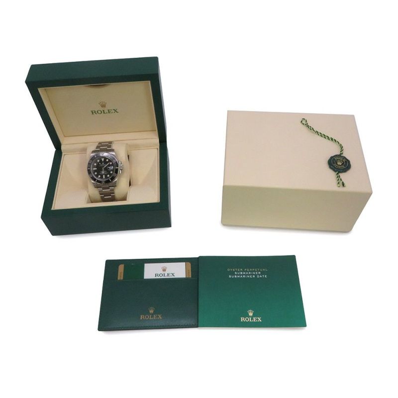 ロレックス サブマリーナ デイト ランダムシリアル ルーレット 116610LN ROLEX 腕時計 ウォッチ　黒文字盤