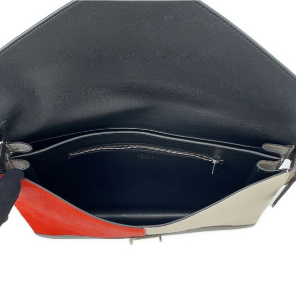 セリーヌ ショルダーバッグ ダイヤモンドクラッチ ハラコ レザー CELINE ワンショルダー