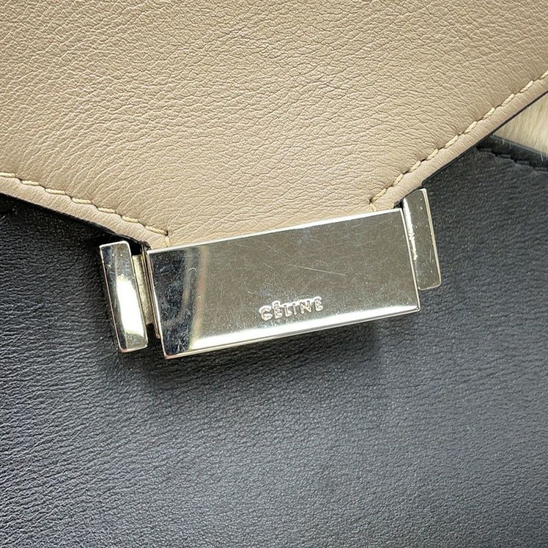 セリーヌ ショルダーバッグ ダイヤモンドクラッチ ハラコ レザー CELINE ワンショルダー