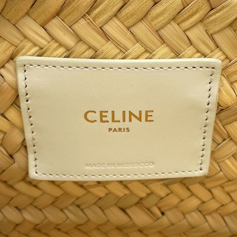 セリーヌ ハンドバッグ ティーン トリオンフ クラシック パニエ ラフィア 194002CGG.25FO CELINE 2way かごバッグ
