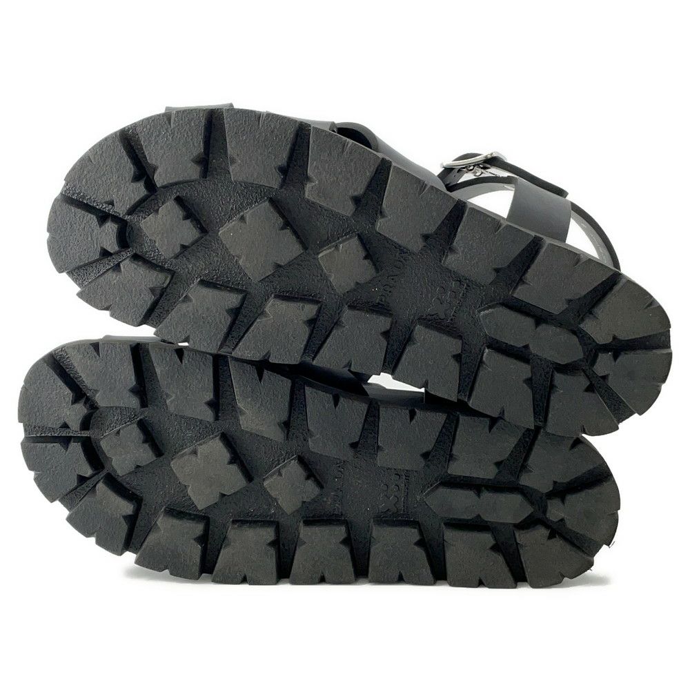 プラダ サンダル クロスサンダル ラバー メンズサイズ8 2X3118 PRADA 靴 黒