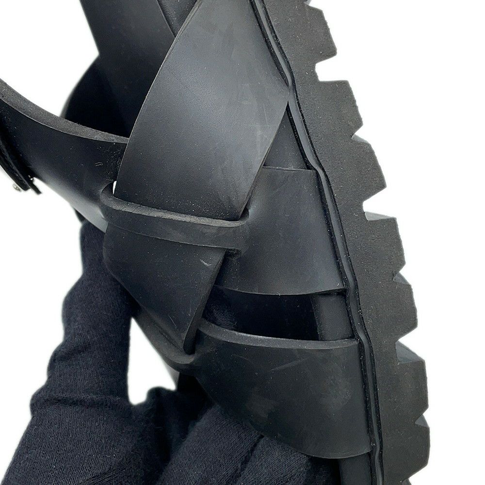 プラダ サンダル クロスサンダル ラバー メンズサイズ8 2X3118 PRADA 靴 黒