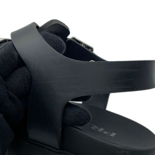 プラダ サンダル クロスサンダル ラバー メンズサイズ8 2X3118 PRADA 靴 黒
