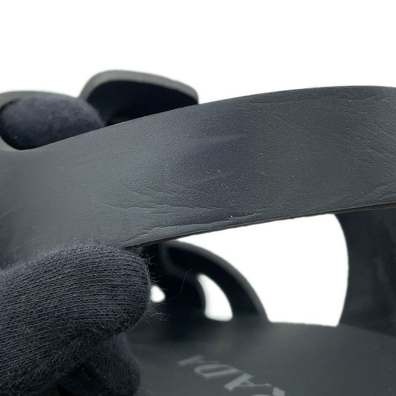 プラダ サンダル クロスサンダル ラバー メンズサイズ8 2X3118 PRADA 靴 黒