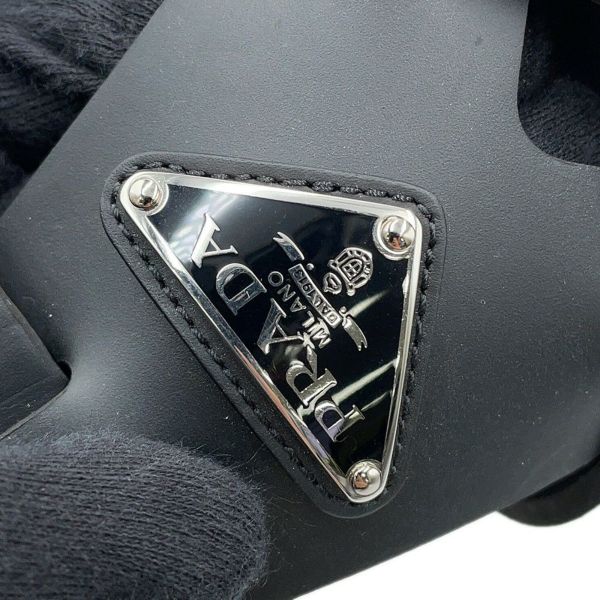 プラダ サンダル クロスサンダル ラバー メンズサイズ8 2X3118 PRADA 靴 黒