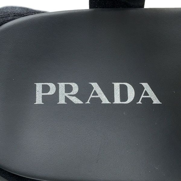 プラダ サンダル クロスサンダル ラバー メンズサイズ8 2X3118 PRADA 靴 黒