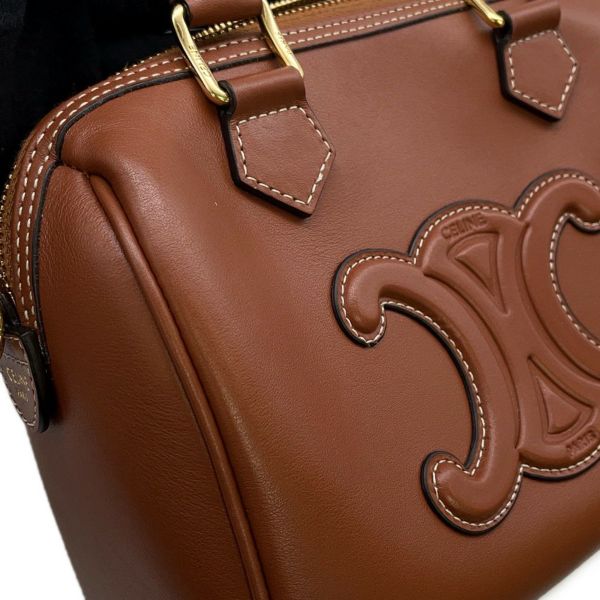 セリーヌ ハンドバッグ トリオンフ スモール ボストン スムースカーフレザー 113773DU3.04LU 2wayショルダー