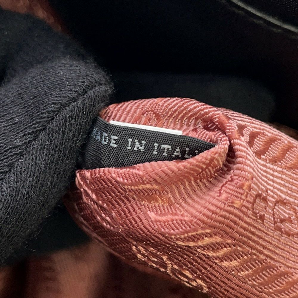 プラダ ハンドバッグ リボン ロゴ ナイロン BN1601 PRADA バッグ 黒