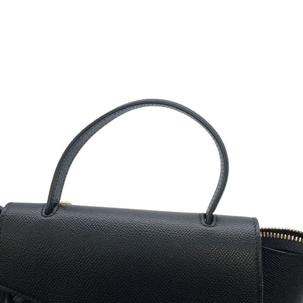 セリーヌ ハンドバッグ ベルトバッグ ナノ カーフレザー 189003 CELINE 2wayショルダー 黒